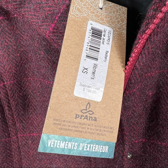 PRANA Caprise Redberry Jacket NWT in Size XS - Picture 4 of 8